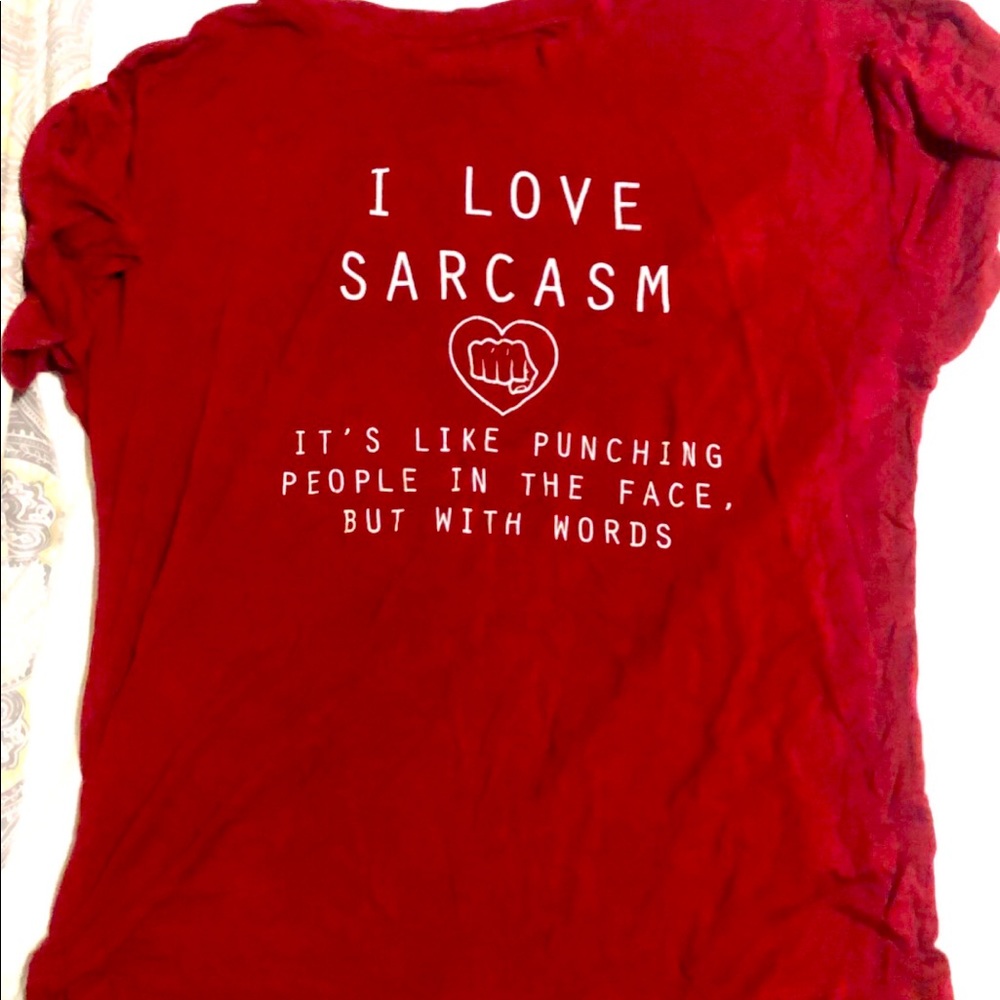 Red t shirt from black matter size large